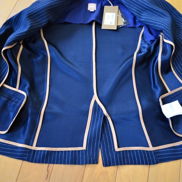 BOSS Jocalua Pinstripe Blazer Size 0 - Picture 5 of 16